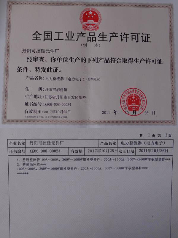 Production license